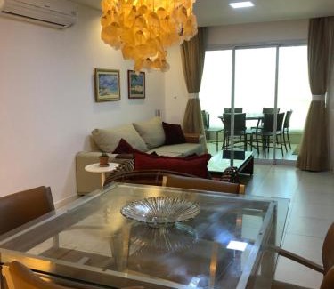 Loteamento Parque das Fontes Apartment | Apto de luxo no Golfville Ideal para família e home office Prox do Beach Park