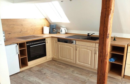 Ziesar House | Attic Holiday Home with Garden and Grill