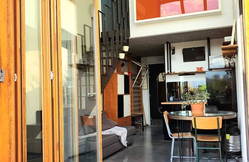 Ivry-port Apartment | Atypical loft studio 500m from Paris 13e proche Seine, air-conditioned, parking