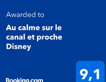 Vaires-sur-Marne Apartment | Au calme sur le canal et proche Disney
