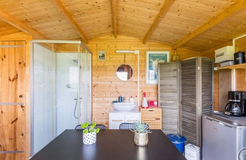 Denneville Apartment | Authentic Mongolian Yurt with Terrace in Normandy