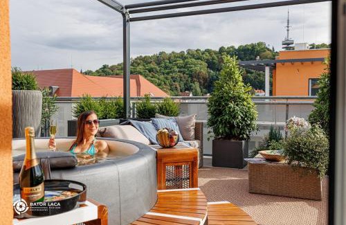 Miskolc Apartment | Bükk Penthouse, panoráma jacuzzival