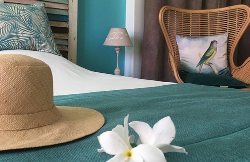 La Saline Les Bains Bed & Breakfast | Badamier room - sea view
