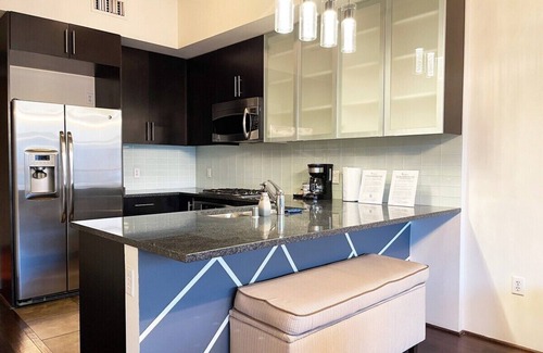 Downtown Las Vegas Condo | Balcony Luxury High Rise Downtown Fremont Casinos