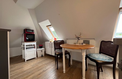 Biendorf Apartment | Baltic Sea vacation apartment 1-left/maisonette/upper floor with balcony - FeWo's am Gutshaus