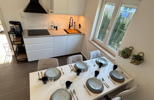 Wolnzach Apartment | Bavaria Home: Apartment with terrace - kitchen - parking