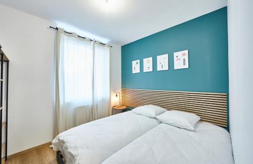 Mulhouse Apartment | BE-4G - Appartement F2 pour 1-2 pers au 4ème étage au centre de Mulhouse