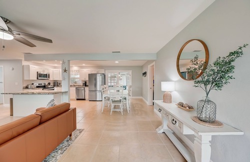 Walsingham House | Beach Escape: King Bed + Game Garage Near IRB
