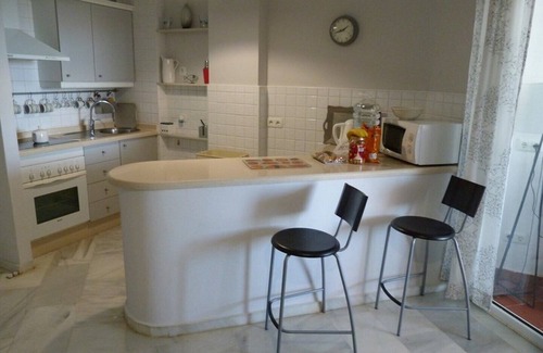 Sitio de Calahonda Apartment | Beach side Apt. 2 large salt water pools. Direct access to Seafront Boardwalk.