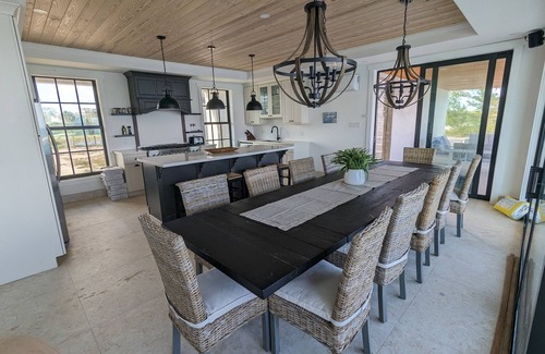 Jimmy Hill House | Beachfront estate home with private 70’ dock and 7500sq ft. of living space