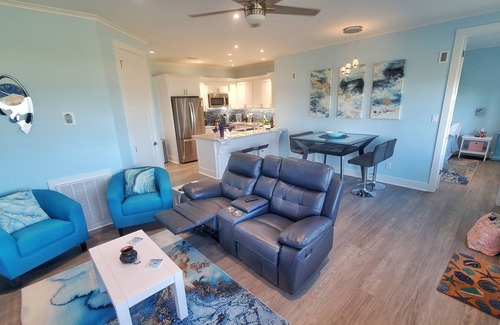 Crystal Beach House | Beachfront: Hot Tub, Home Theater & Firepit