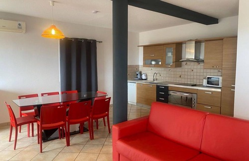 Sainte-Lucie-de-Porto-Vecchio Apartment | Beautiful apartment for 7 people with A/C, WIFI, pool, TV, terrace and parking