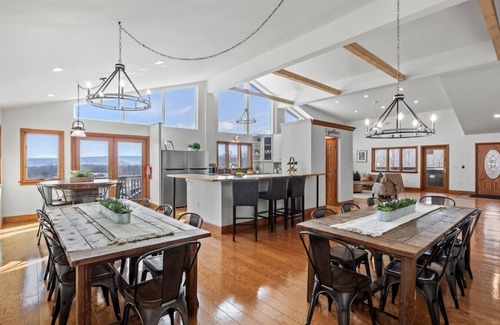 Dansville Ski Chalet | Beautiful Chalet with VIEWS/Pool/Hot tub/Pond!