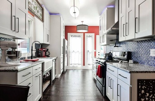 Downtown Omaha House | Beautiful, comfortable home with a tidy backyard and garage space.