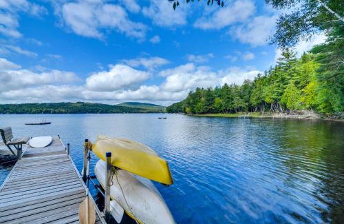 Embden House | Beautiful Embden Pond Cabin with Dock and Kayaks!