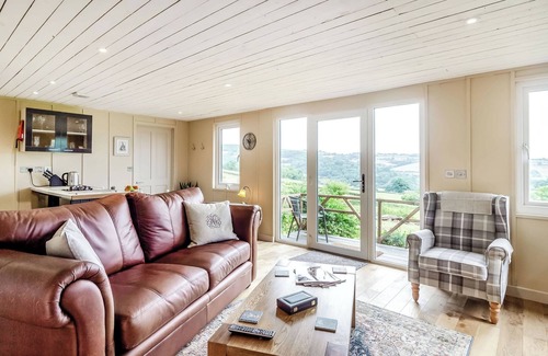 Abergavenny Cottage | Beautiful Lodge with outstanding views of the rolling countryside.