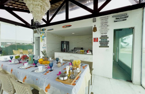 Pontal de Serrambi House | BEAUTIFUL MANSION on Serrambi beach by the SEA, with 7 suites, luxury and comfort