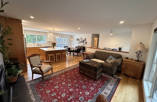 Nelson House | Beautiful Nelson Home with Backyard Sauna