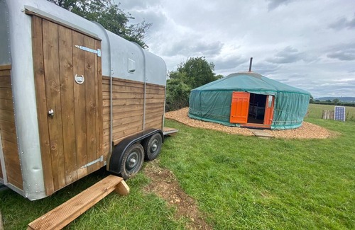 Redlynch Cabin | Beautiful Rural Yurt with Wood Fired hot tub
