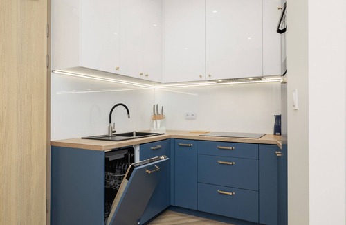 Wola Duchacka Apartment | Beautiful & Trendy Studio for 2 Guests in Kraków