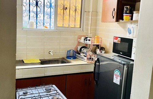 Bamburi Apartment | Beautifully furnished apartment curated to host 2 guests comfortably.