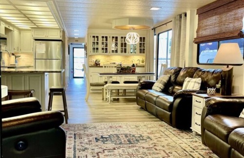Downtown Knoxville Boat Rental | Big Orange 76’ Houseboat at Vol Landing Walk to stadium Free Parking