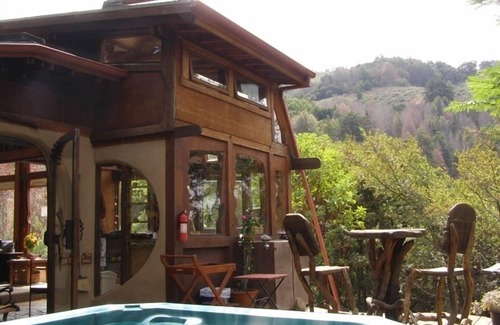 Carmel House | Big Sur Dream Home Completely private with an outdoor hot tub and fireplace.