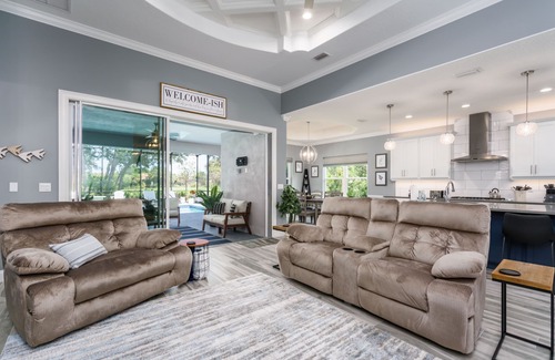 Palm Coast House | Blue Breeze - New Pool & Spa Home - Short Walk To The Beach!