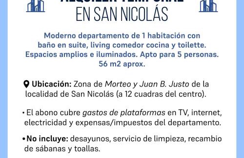 San Nicolas de los Arroyos Apartment | Blue House