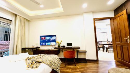 Gurugram Apartment | BluO Luxury Stay - Medicity - Balcony, Tub, Gym TT