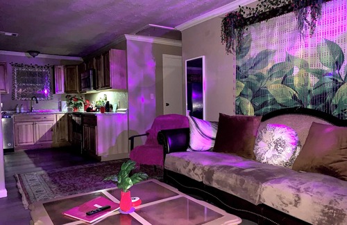 Magnolia House | Bohemian Cottage King Queen,Fast WiFi,RV Parking,Unity Park,Great for Long Stay!