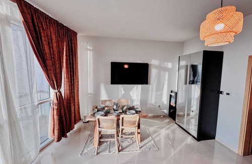 Abu Dhabi City Center Apartment | Boho Chic Studio, Pool + Gym Access