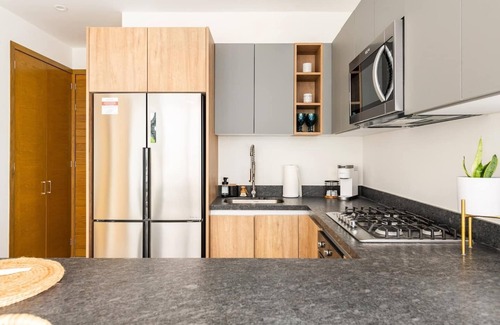 Lazaro Cardenas Condo | Brand-new condo 3 blocks from the beach in 5 de diciembre