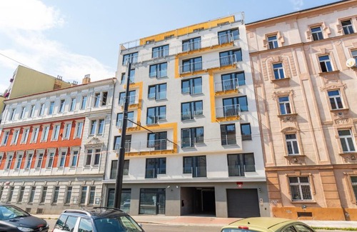 Palmovka Apartment | Brand new two room apartment #64 in Elite Rezidence with free secure parking