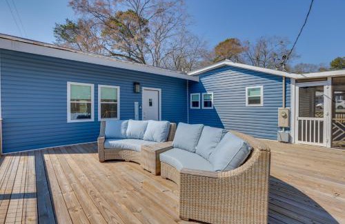 Shelby House | Bright Shelby Cottage with Deck and Creek Views!