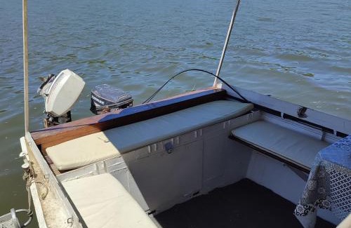 Vojvodina Boat Rental | Brodic Ruza sa pontonom i kamp kucicom