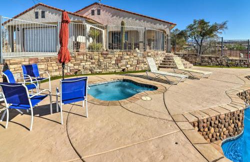 Sunridge Estates House | Bullhead City Home with Private Pool, Hot Tub and View
