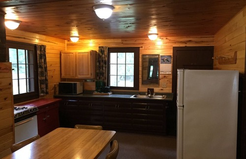 Deer River Cabin | CABIN #4 (Bear) Beautiful knotty pine cabin tucked back by the woods!