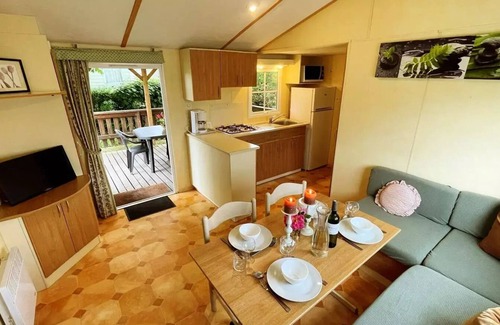 Saint-Bonnet-le-Chateau House | Camping de la Belle Etoile * - Mobile home Mercure comfort 2 bedrooms terrace 4 people