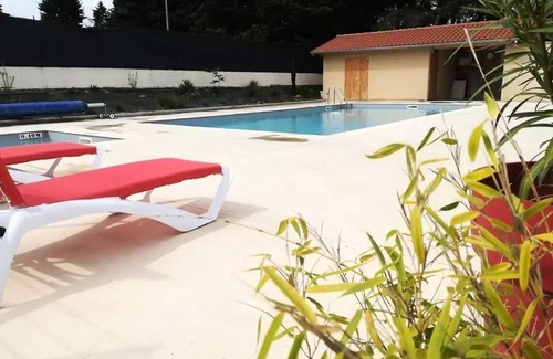 Saint-Bonnet-le-Chateau House | Camping de la Belle Etoile * - Woody 25 luxury safari tent for 4 people including sanitary facilities and kitchen. 4 people