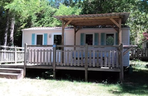 La Cassagne House | Camping de la Grande Prade * - Mobile residence comfort Acacias 4 people with semi-covered wooden terrace 18 m2 4 people