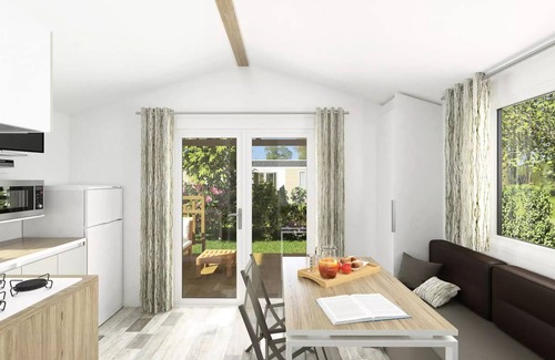 Guillac House | Camping des Cerisiers * - Mobilhome Panama Duo - integrated terrace 6 people