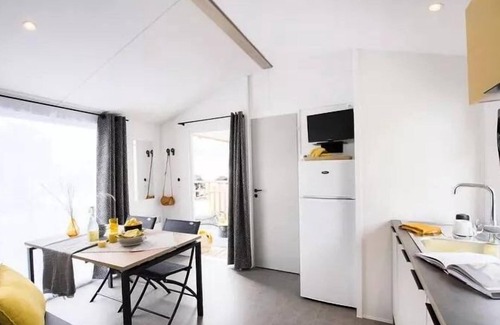 Cahagnolles House | Camping L'Escapade * - Mobile home Pacific 25m2 (2 bedrooms) + covered terrace 4 people