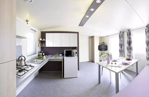Chauzon House | Camping Le Coin Charmant * - Mobile home Grand Espace PMR - 34m² - 2 bedrooms - air conditioning 4 people