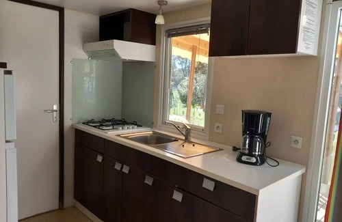 Fabrezan House | Camping Le Pinada * - Mobil Home ORCHIDEE, JACNTHE - 2 bedrooms - 28m2 4 people