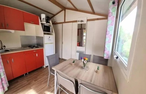 Saint-Didier-sous-Aubenas Ski Chalet | Campsite le Verger de Jastres * - Chalet MOREA 5 persons