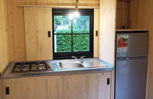 Moncrabeau House | Campsite Le Mouliat * - Chalet on stilt, 1 bedroom, 20m2 + 10m2 2 people