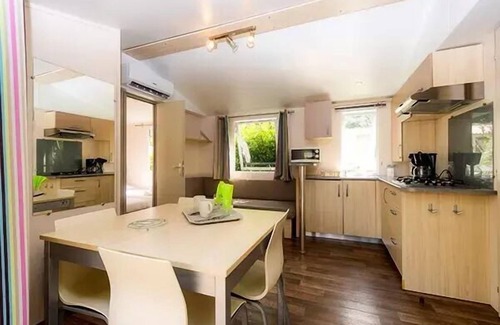 Lit-et-Mixe House | Campsite Les Vignes* - Mobile home Comfort 4 rooms 6 people air-conditioned