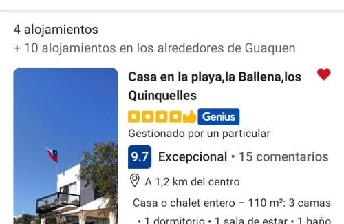 La Ligua House | Casa en la playa,la Ballena,los Quinquelles