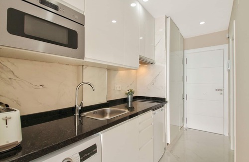 Carihuela Apartment | Castillo Santa Clara First line Carihuela beach. Wifi. Satellite TV Southwest